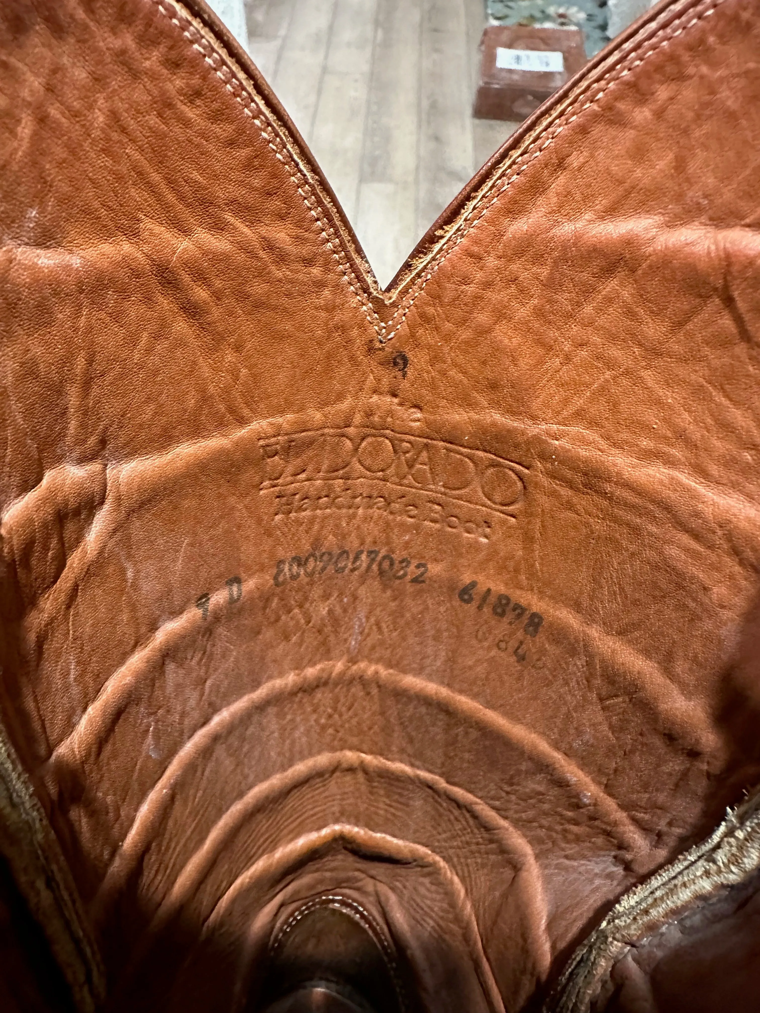 El Dorado Custom Full American Alligator Cowboy Boots size 9 D