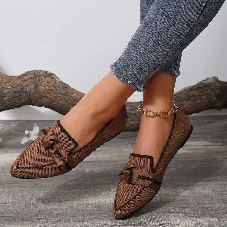 Elegant Bow-Tied Flats – The Perfect Blend of Comfort and Class