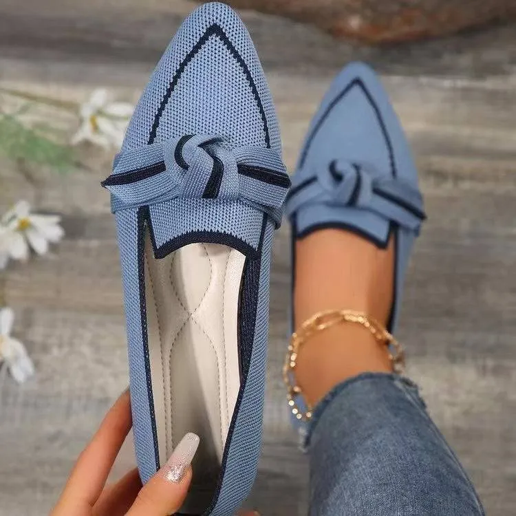 Elegant Bow-Tied Flats – The Perfect Blend of Comfort and Class