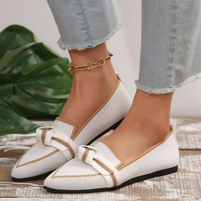 Elegant Bow-Tied Flats – The Perfect Blend of Comfort and Class