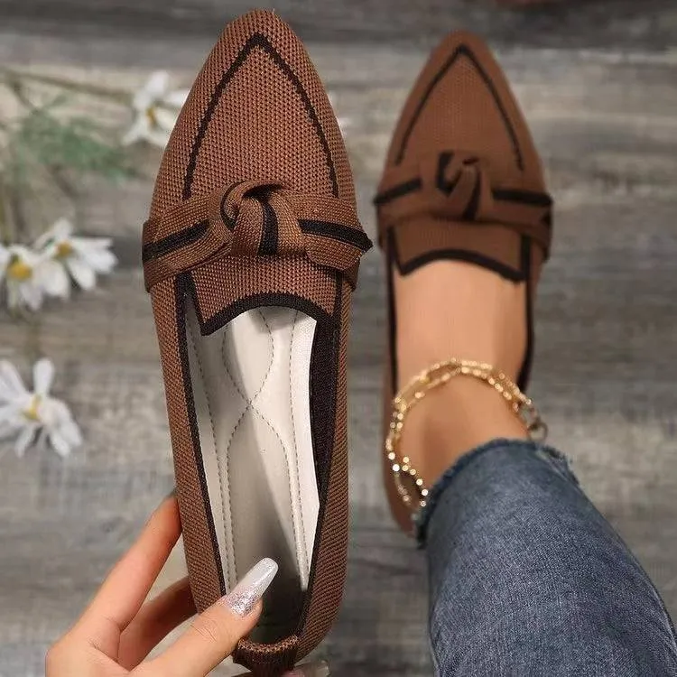 Elegant Bow-Tied Flats – The Perfect Blend of Comfort and Class