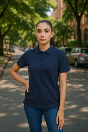 Emerald Blue Polo with Slim