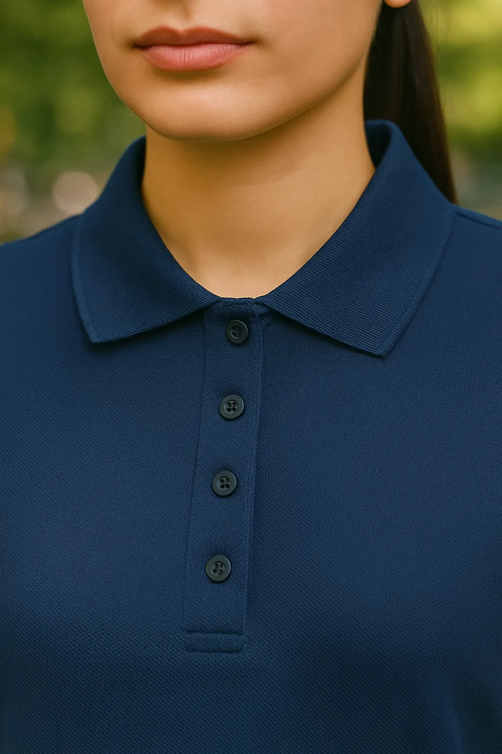 Emerald Blue Polo with Slim