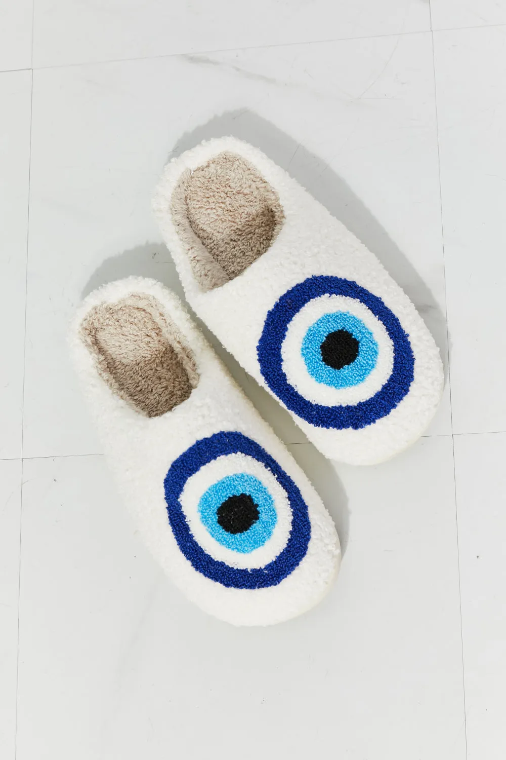 Eye Plush Slipper Shoes