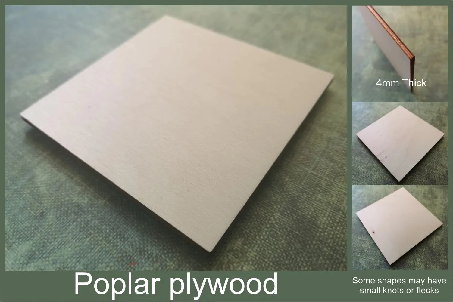 Feather 2 with slit wooden craft blank - plywood