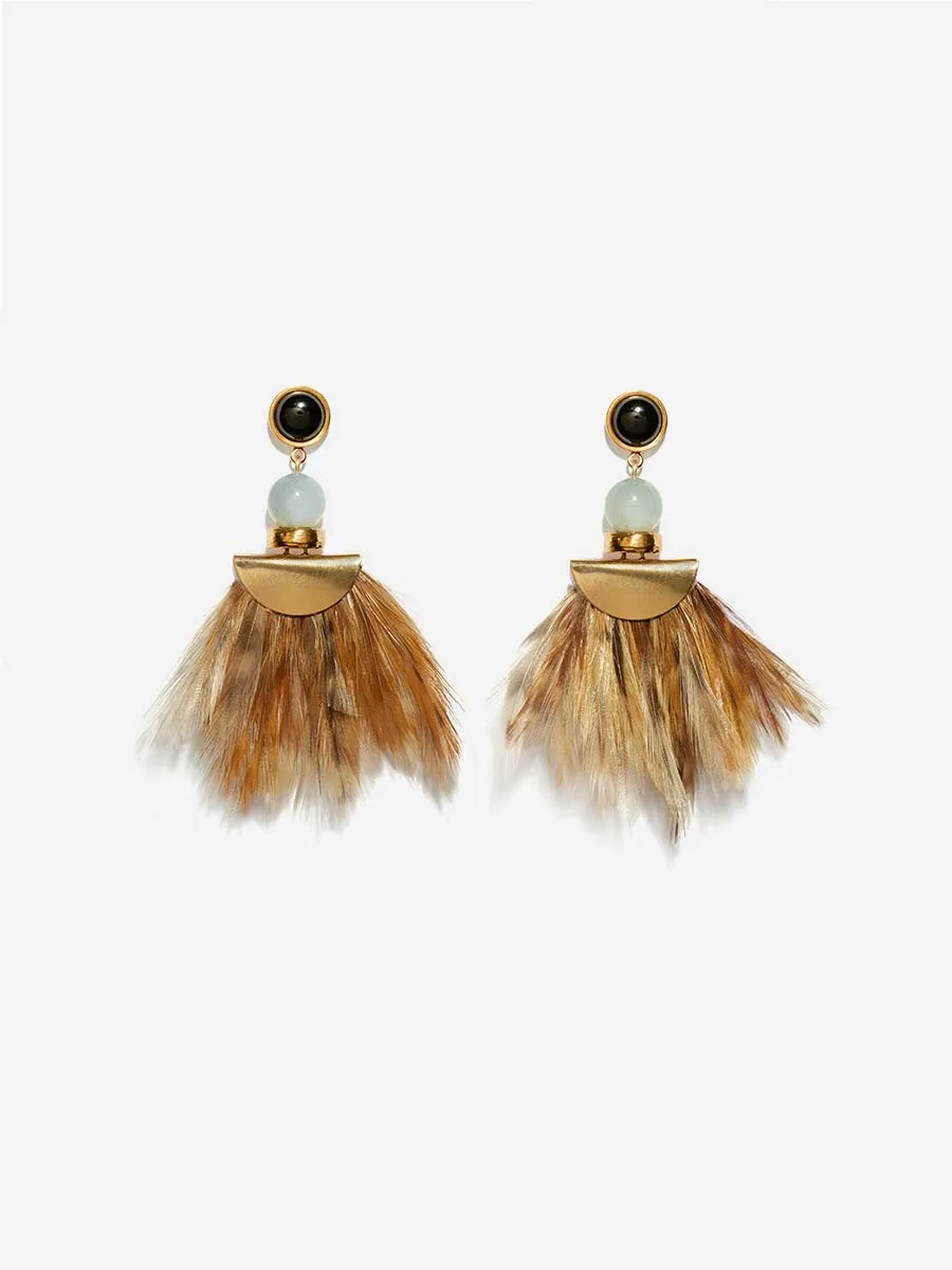 feather earrings
