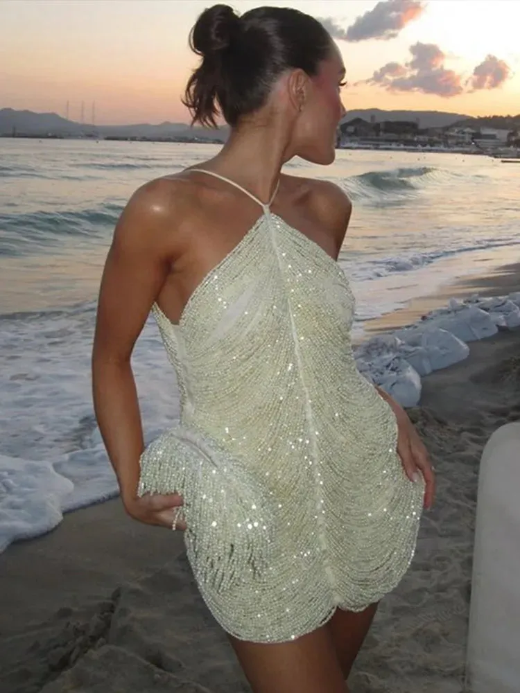 Feather Fringe Mini Dress | Bold & Playful | Glamorous Party Wear