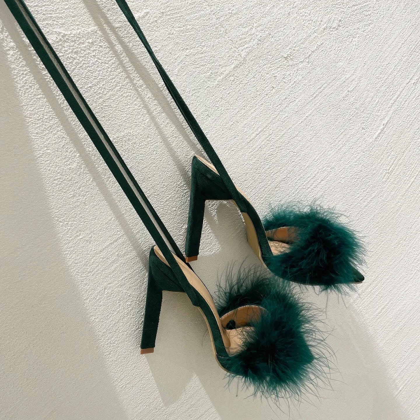Feather Roman strap ultra-high Heels Sandals