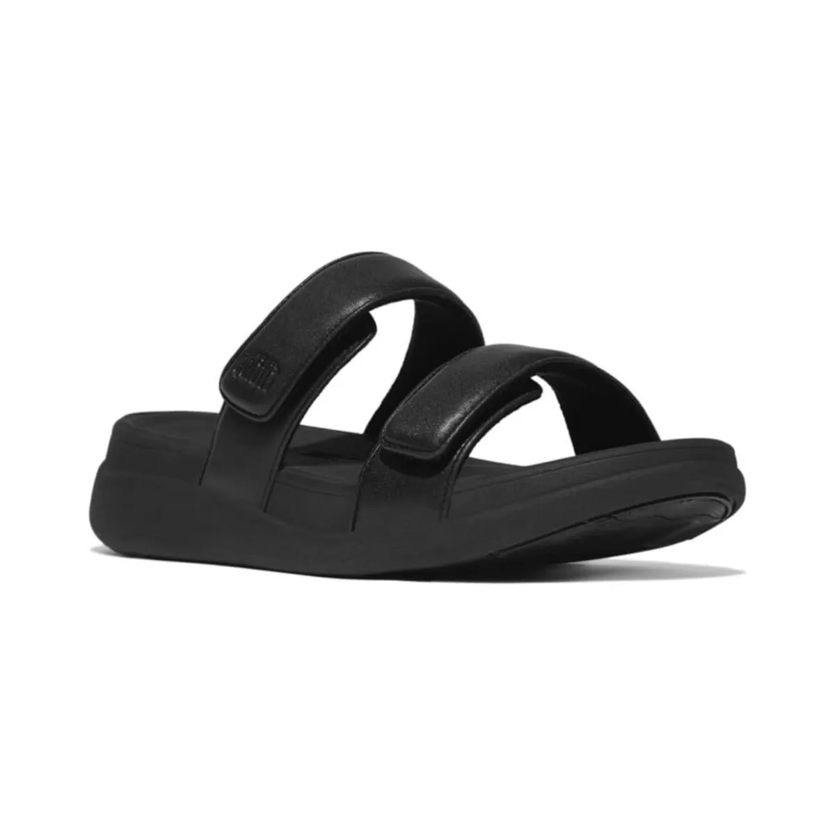 FitFlop Women's F-Mode GO Adjustable Two-Bar All Black