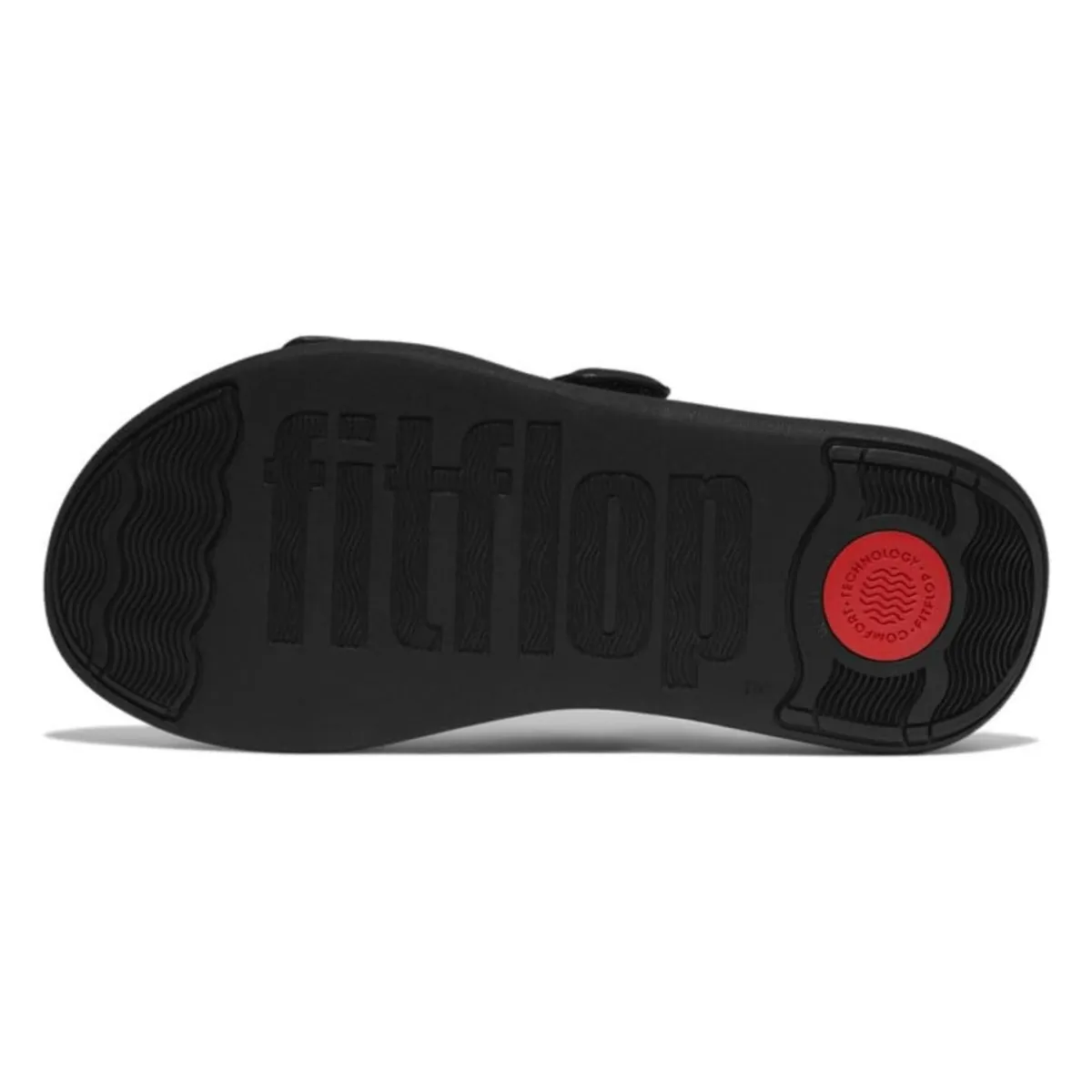 FitFlop Women's F-Mode GO Adjustable Two-Bar All Black