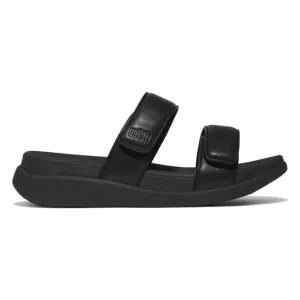FitFlop Women's F-Mode GO Adjustable Two-Bar All Black