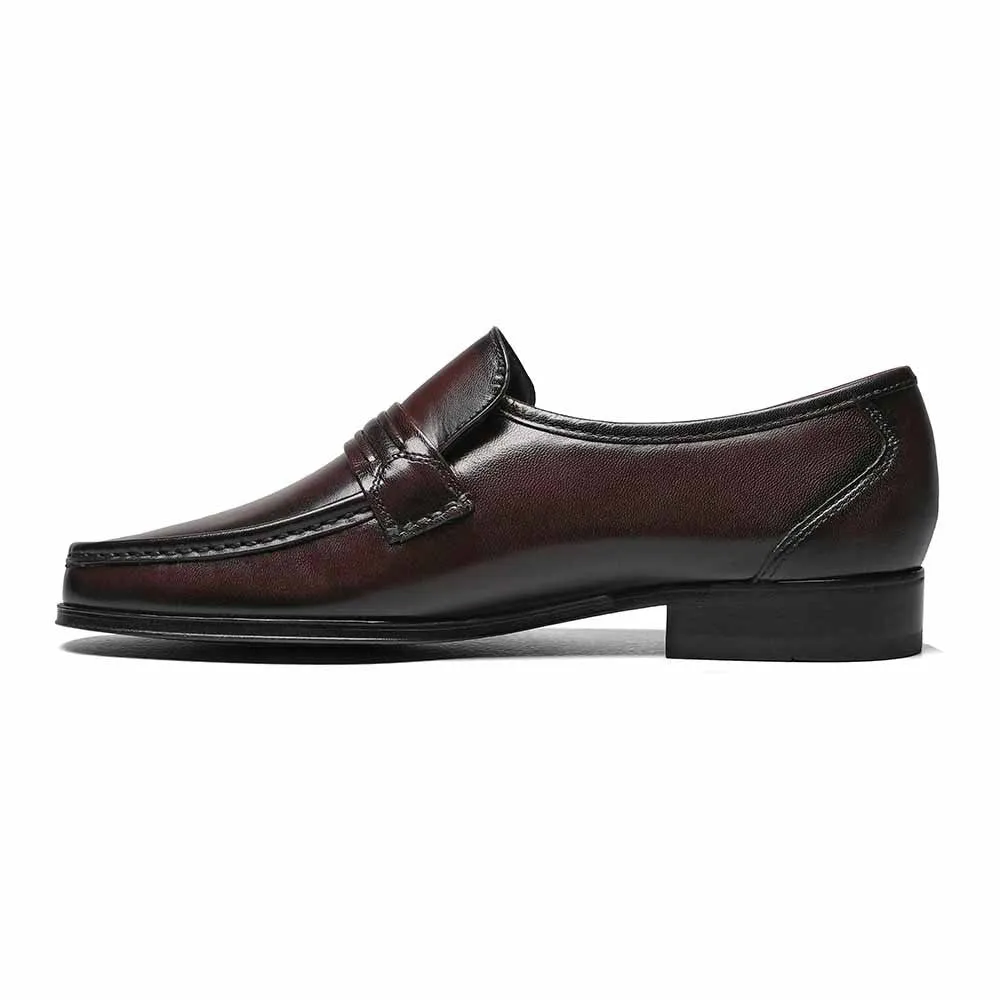 Florsheim Como Black Cherry Moc Toe Strap Loafer