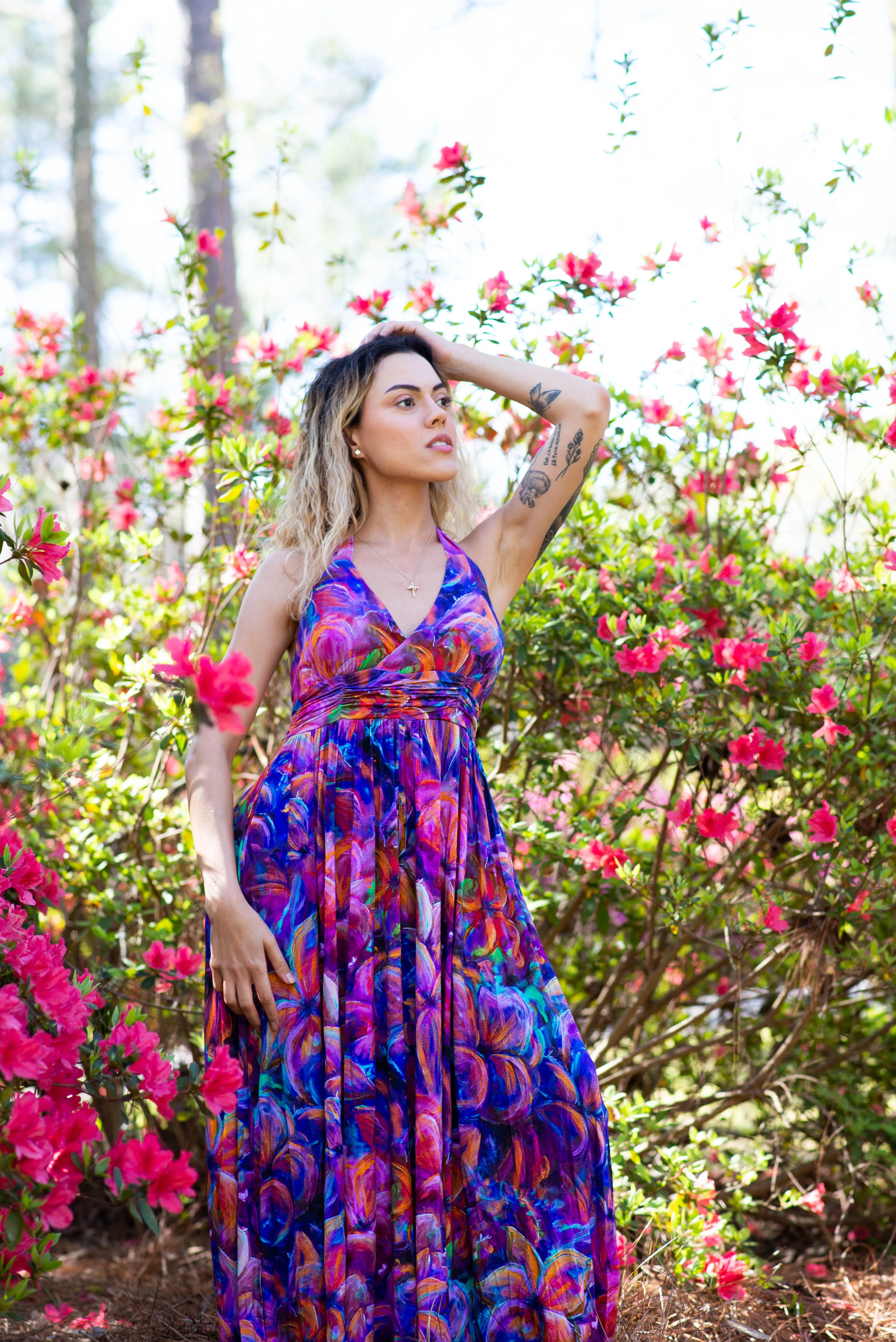 Flourish Bamboo Halter Dress
