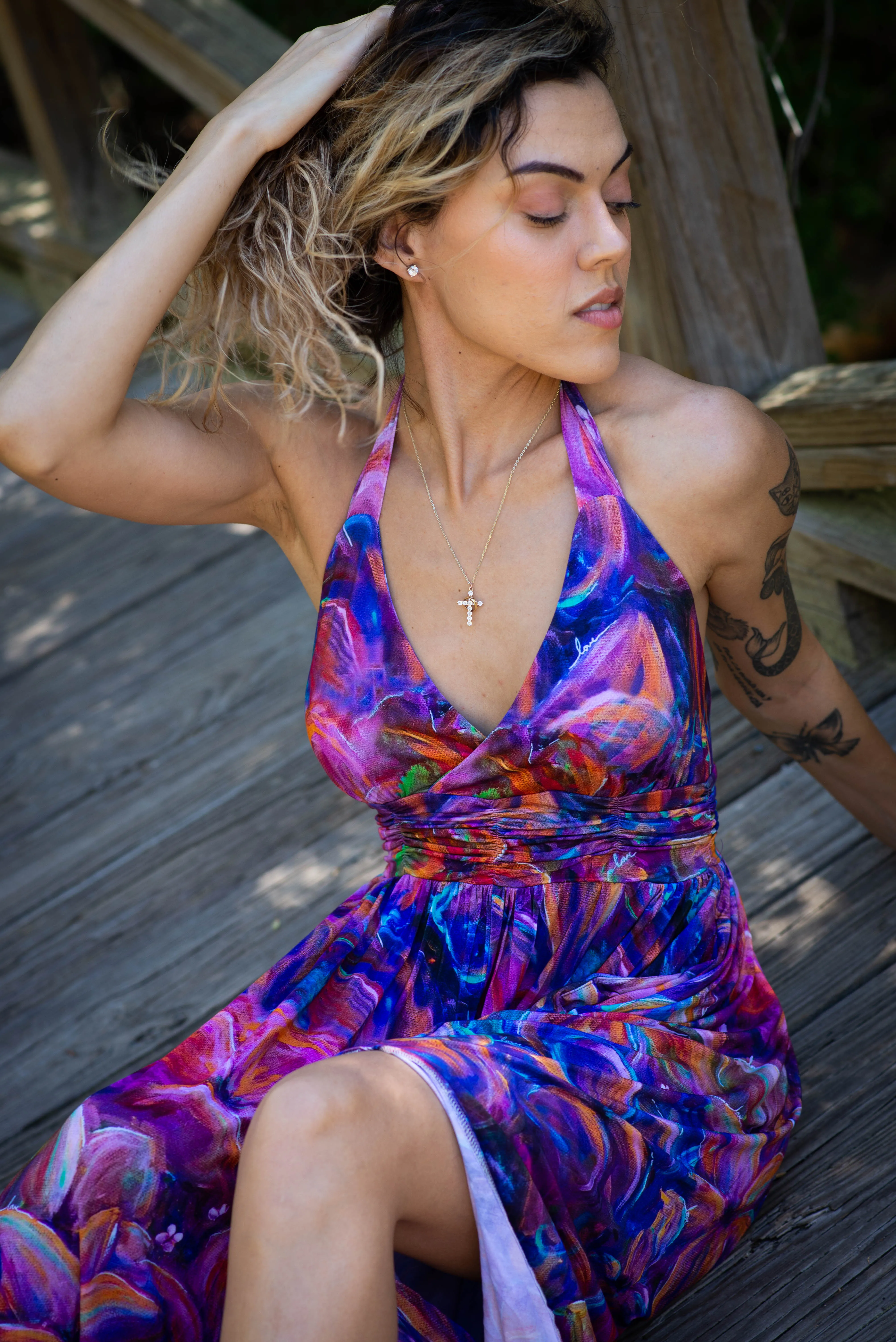 Flourish Bamboo Halter Dress