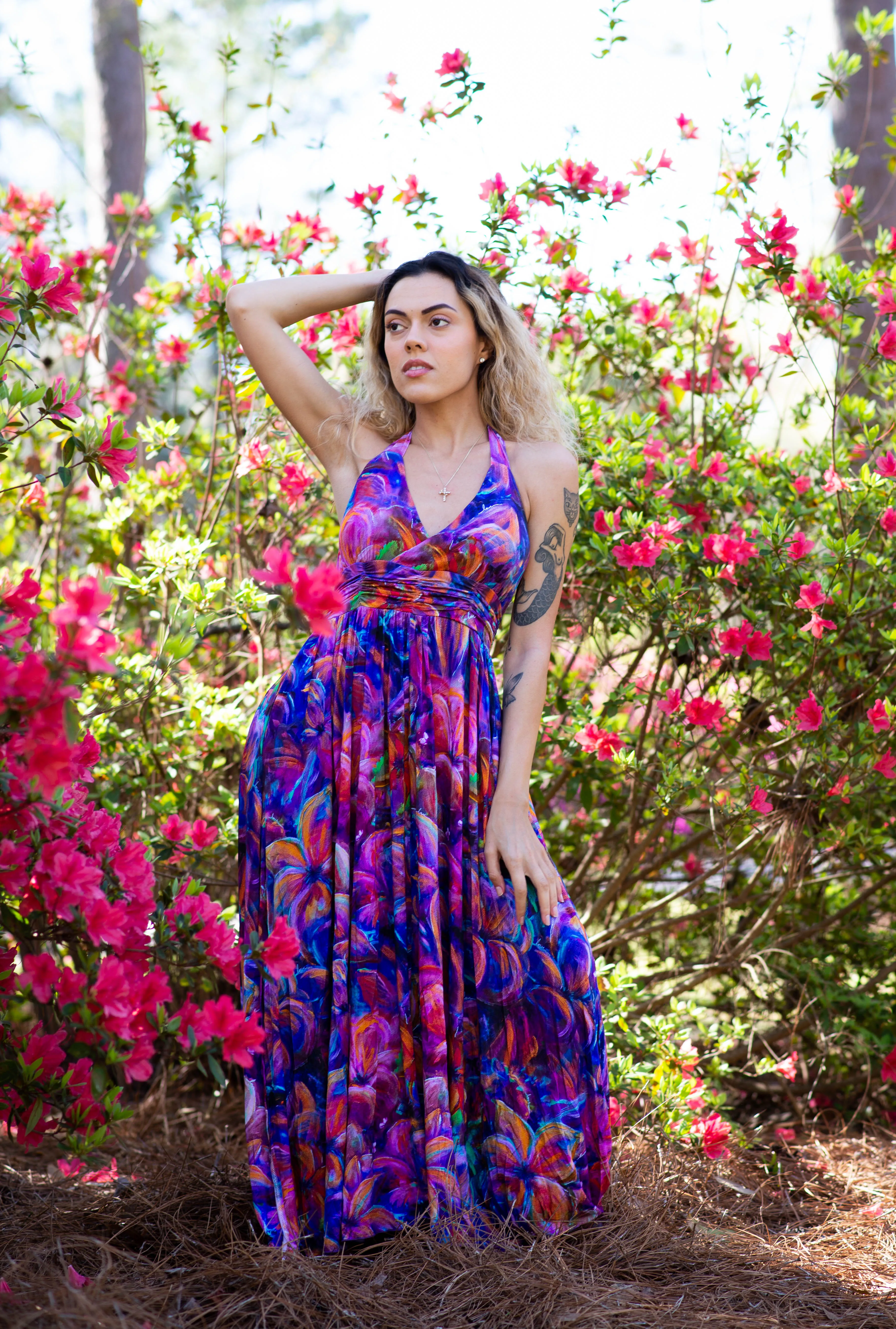 Flourish Bamboo Halter Dress