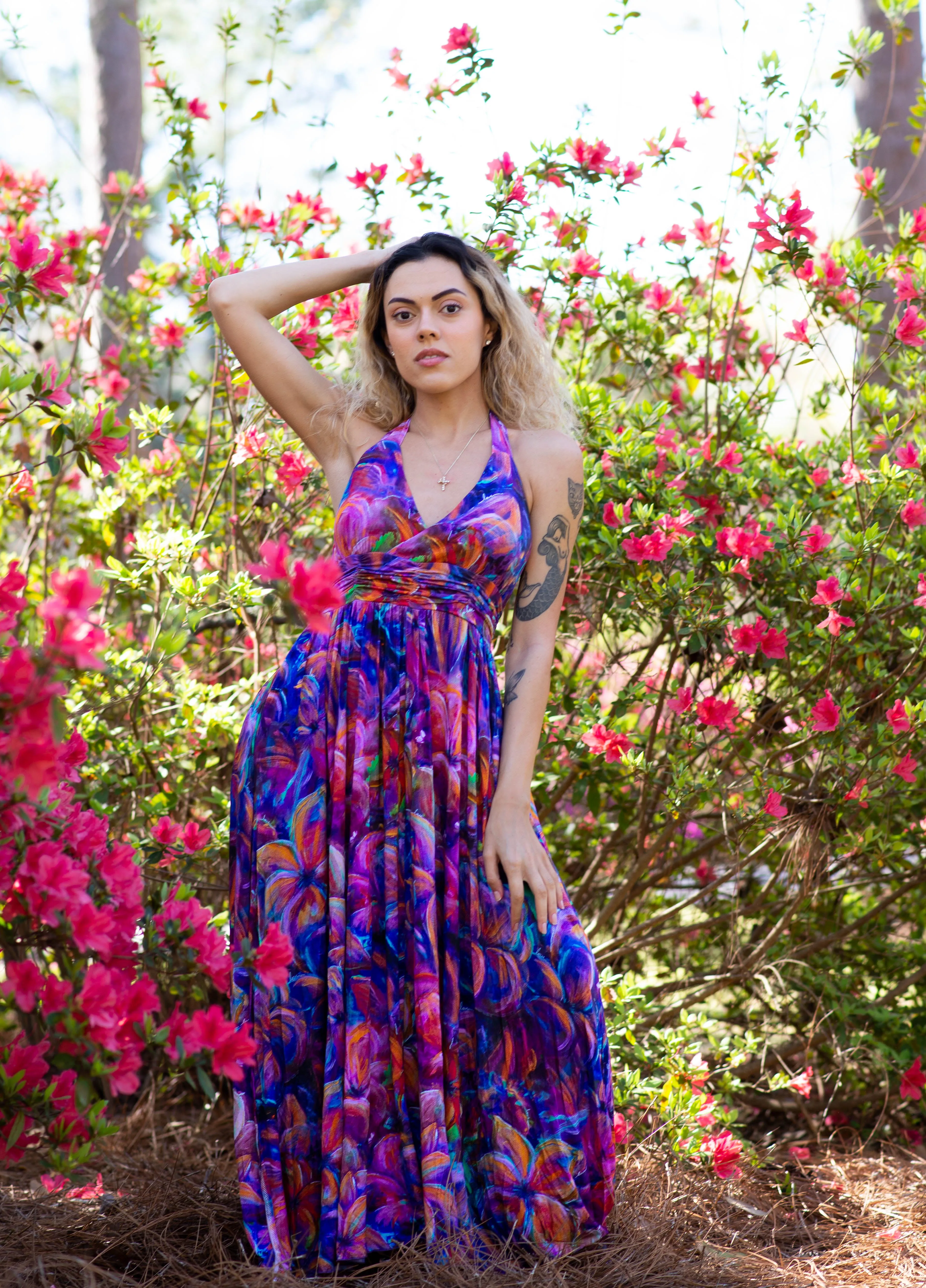 Flourish Bamboo Halter Dress