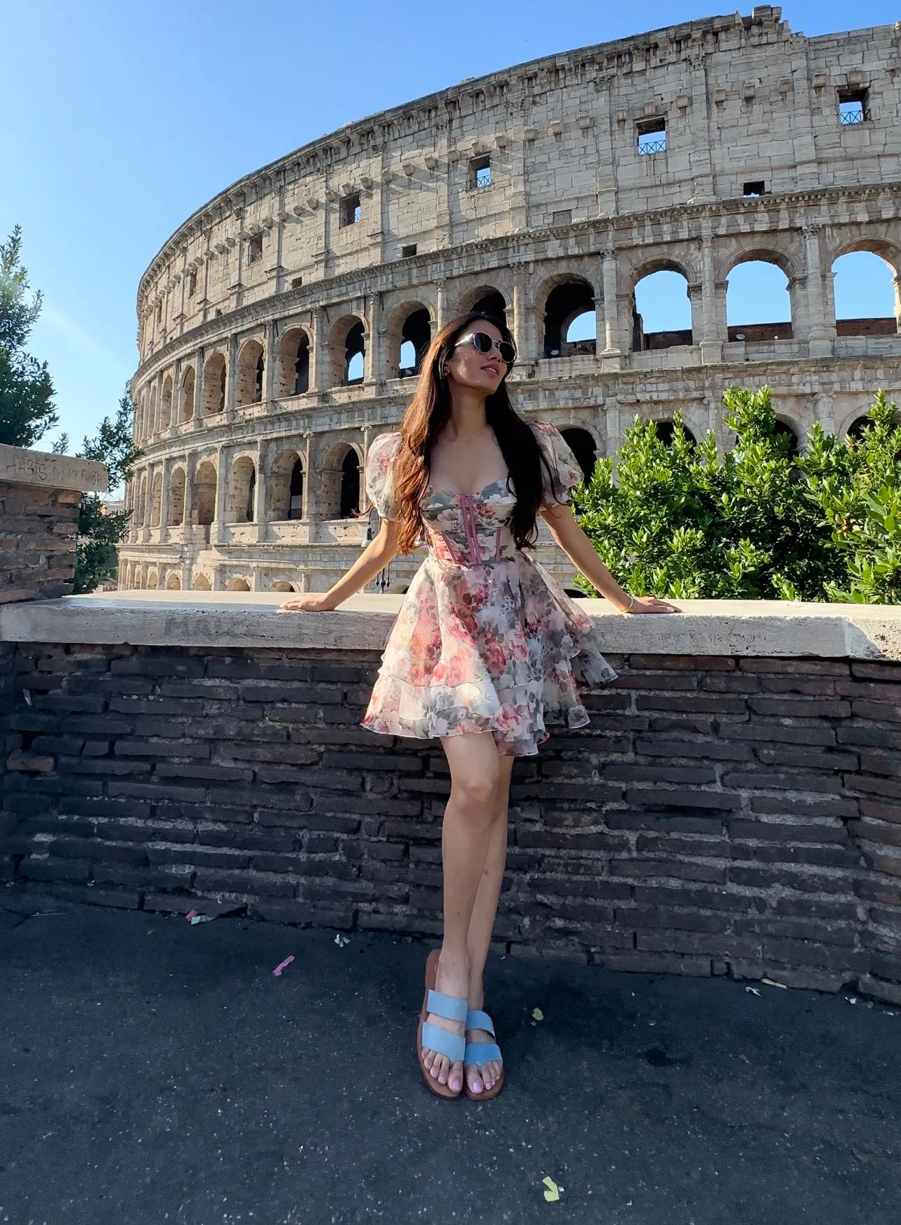 Flowerful Era - floral organza mini dress
