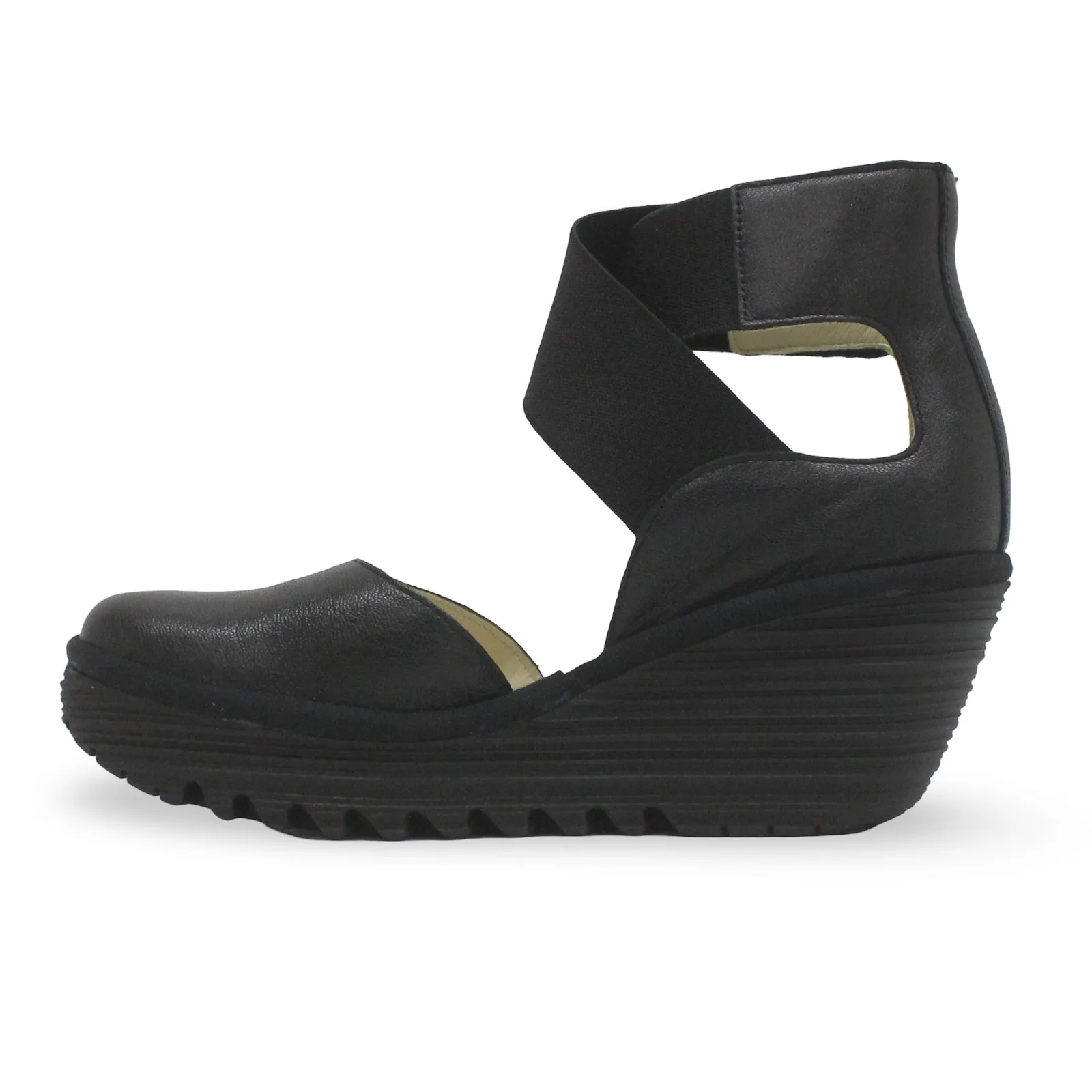 Fly London YOLG546FLY Mousse Leather Women's Heels Sandals