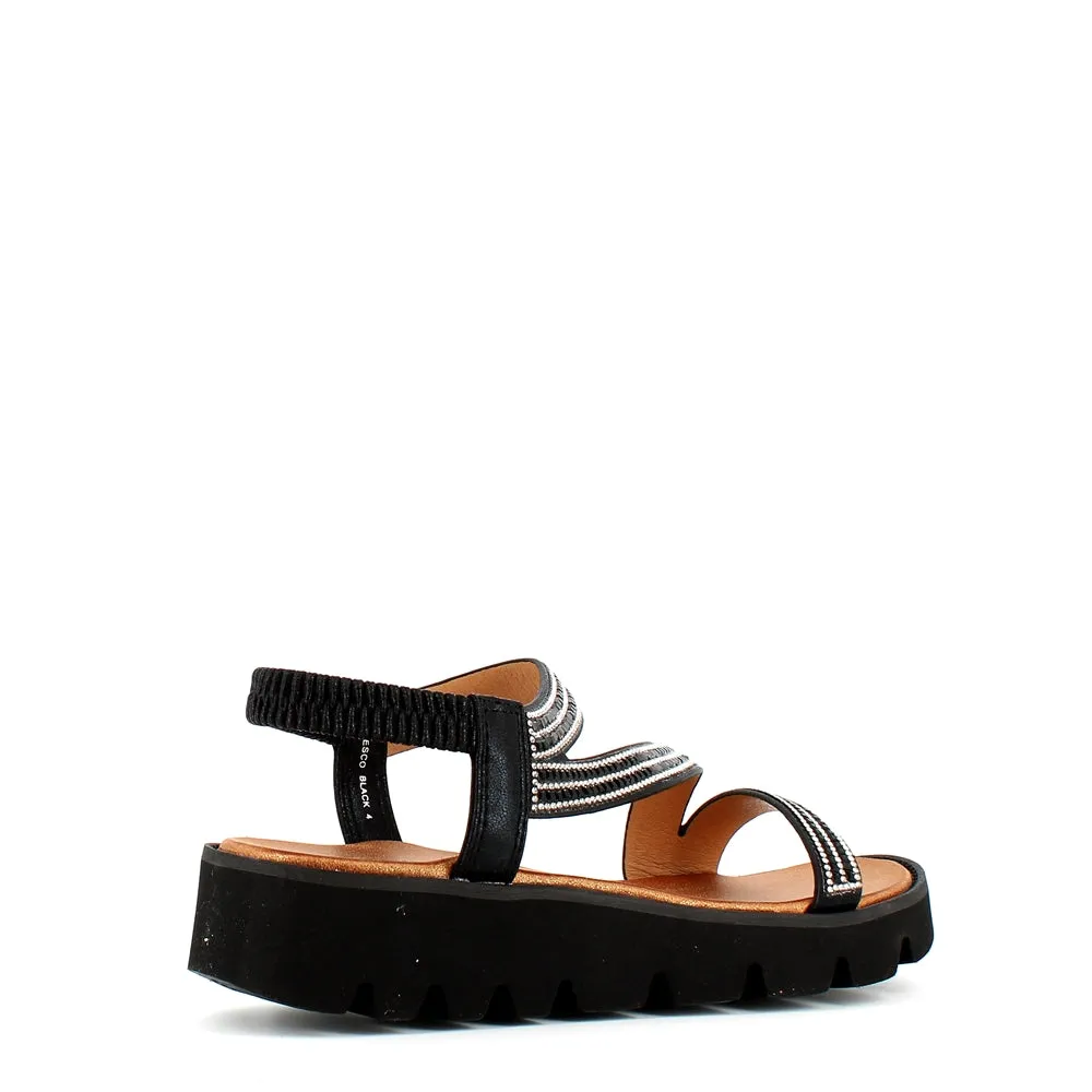 Heavenly Feet Fresco Sandal Black