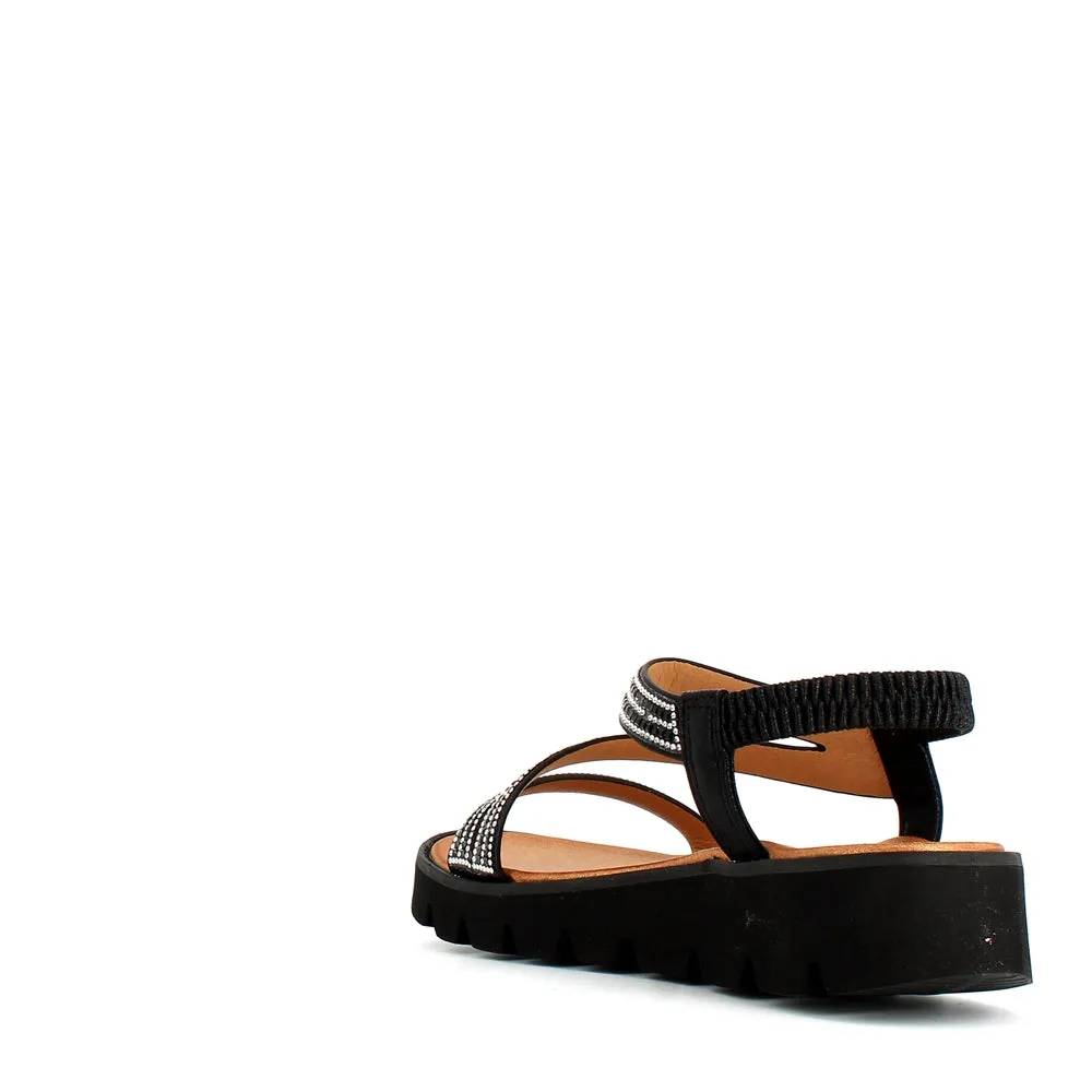 Heavenly Feet Fresco Sandal Black