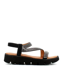 Heavenly Feet Fresco Sandal Black