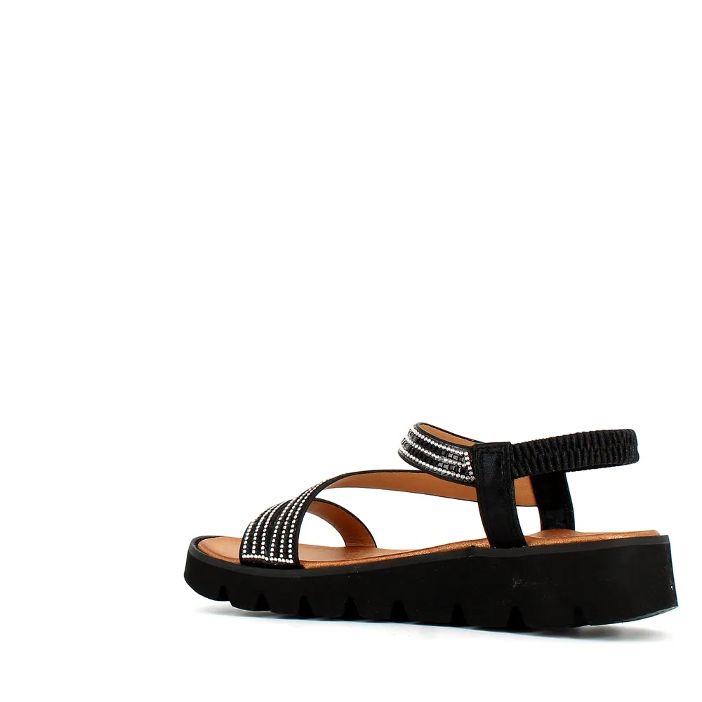 Heavenly Feet Fresco Sandal Black