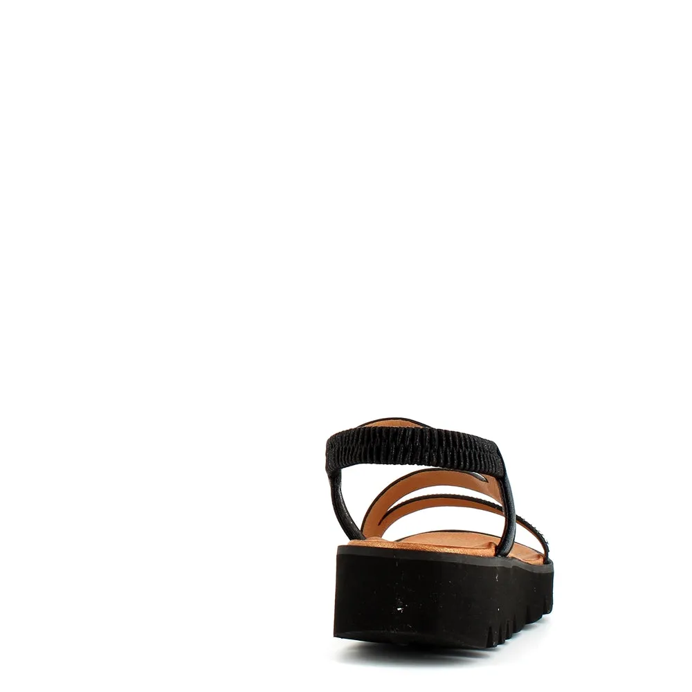 Heavenly Feet Fresco Sandal Black