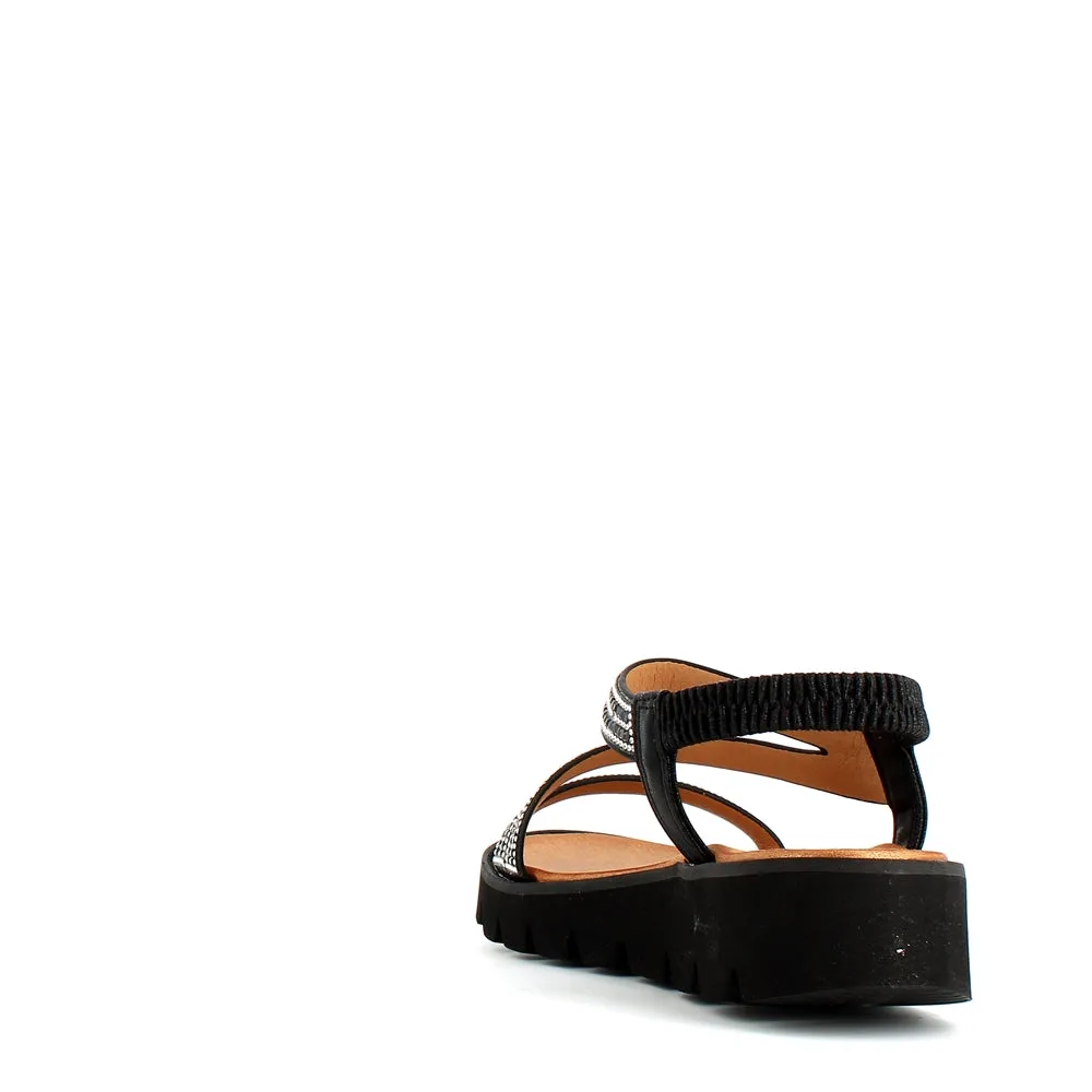 Heavenly Feet Fresco Sandal Black