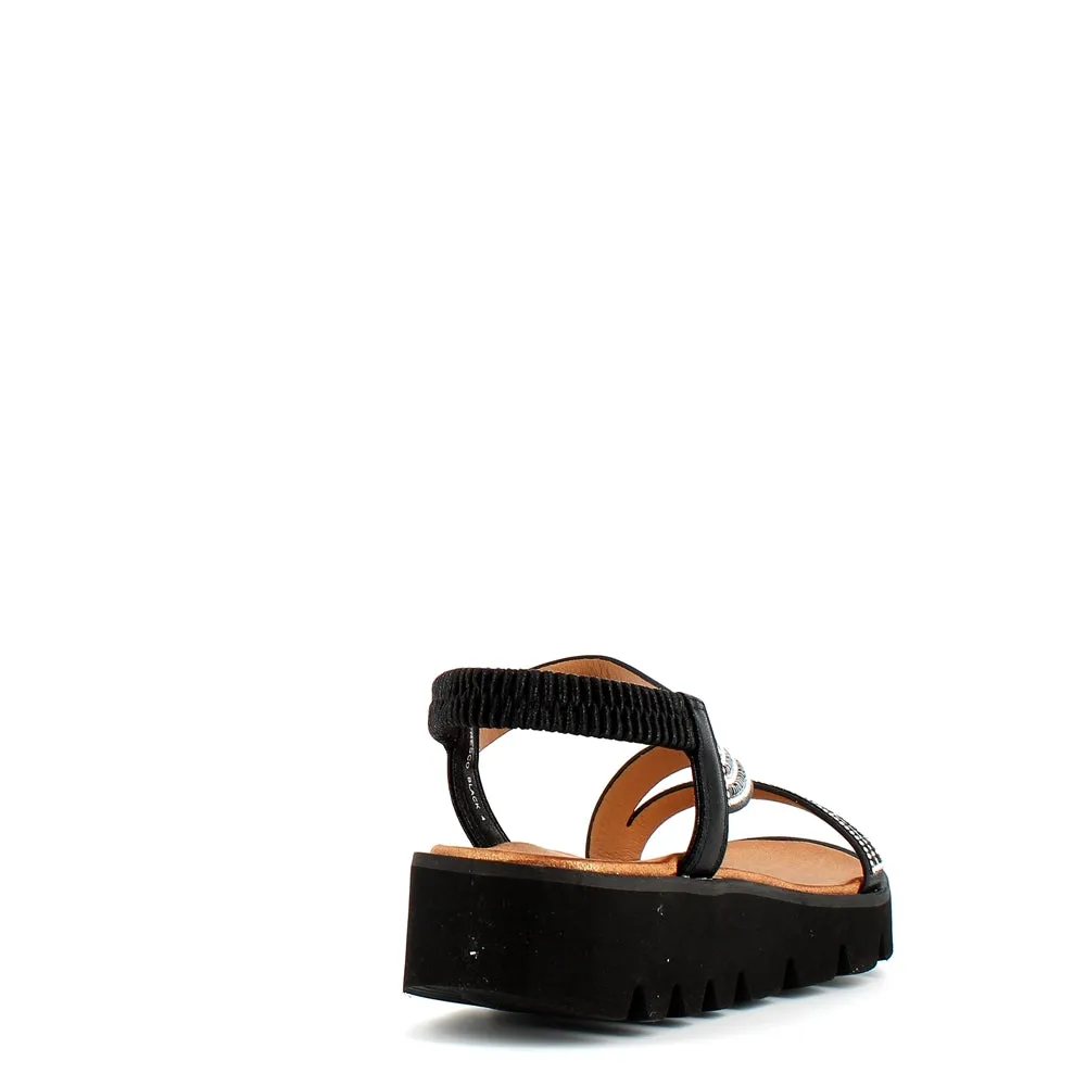 Heavenly Feet Fresco Sandal Black