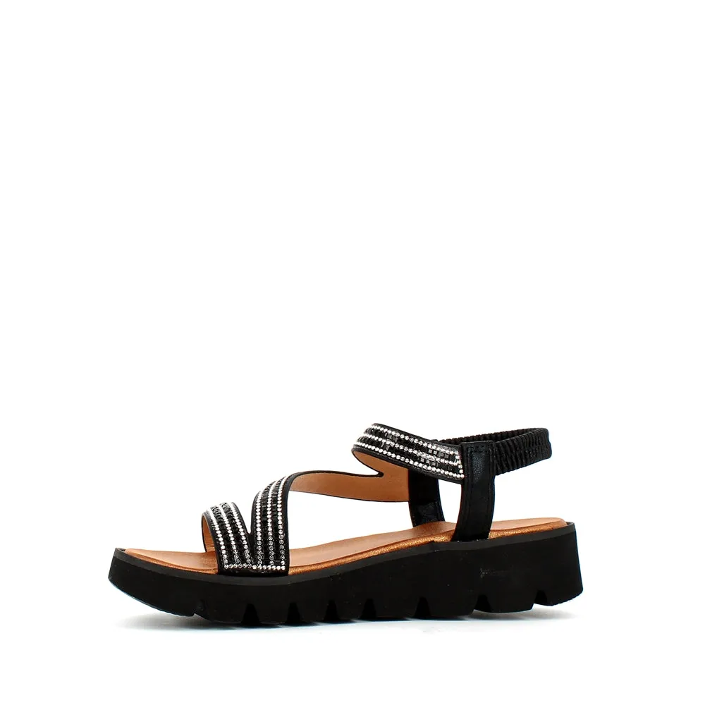 Heavenly Feet Fresco Sandal Black