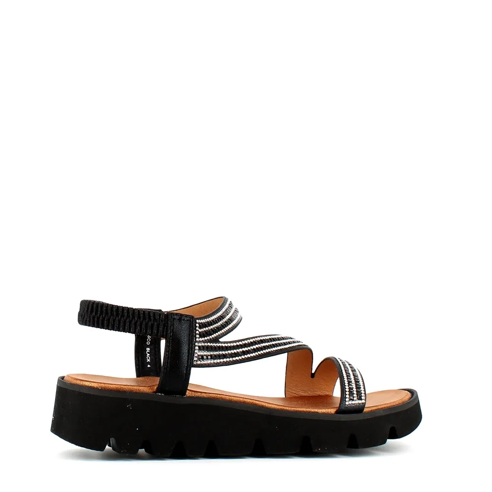 Heavenly Feet Fresco Sandal Black