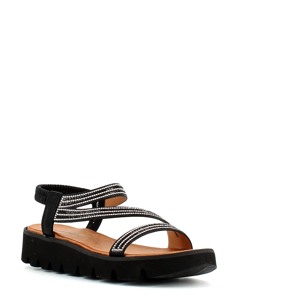 Heavenly Feet Fresco Sandal Black