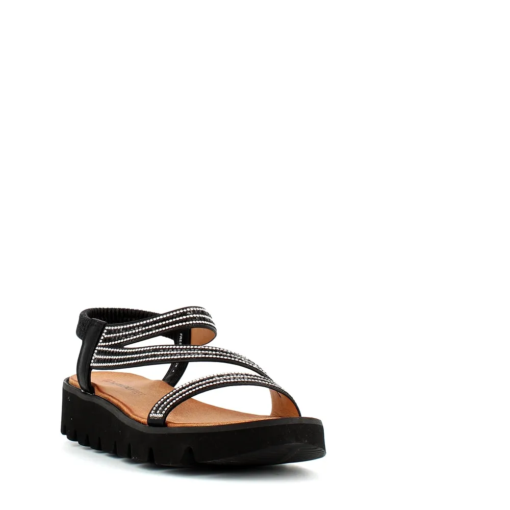 Heavenly Feet Fresco Sandal Black