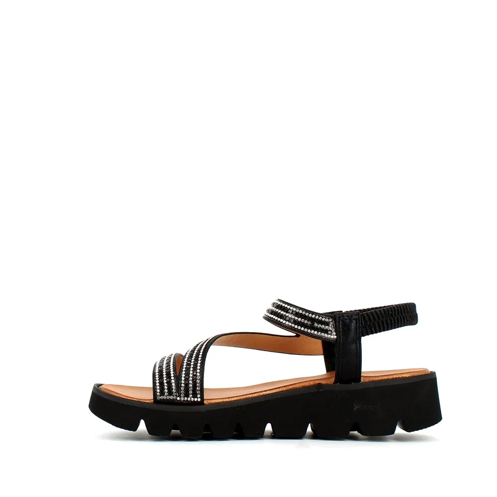 Heavenly Feet Fresco Sandal Black
