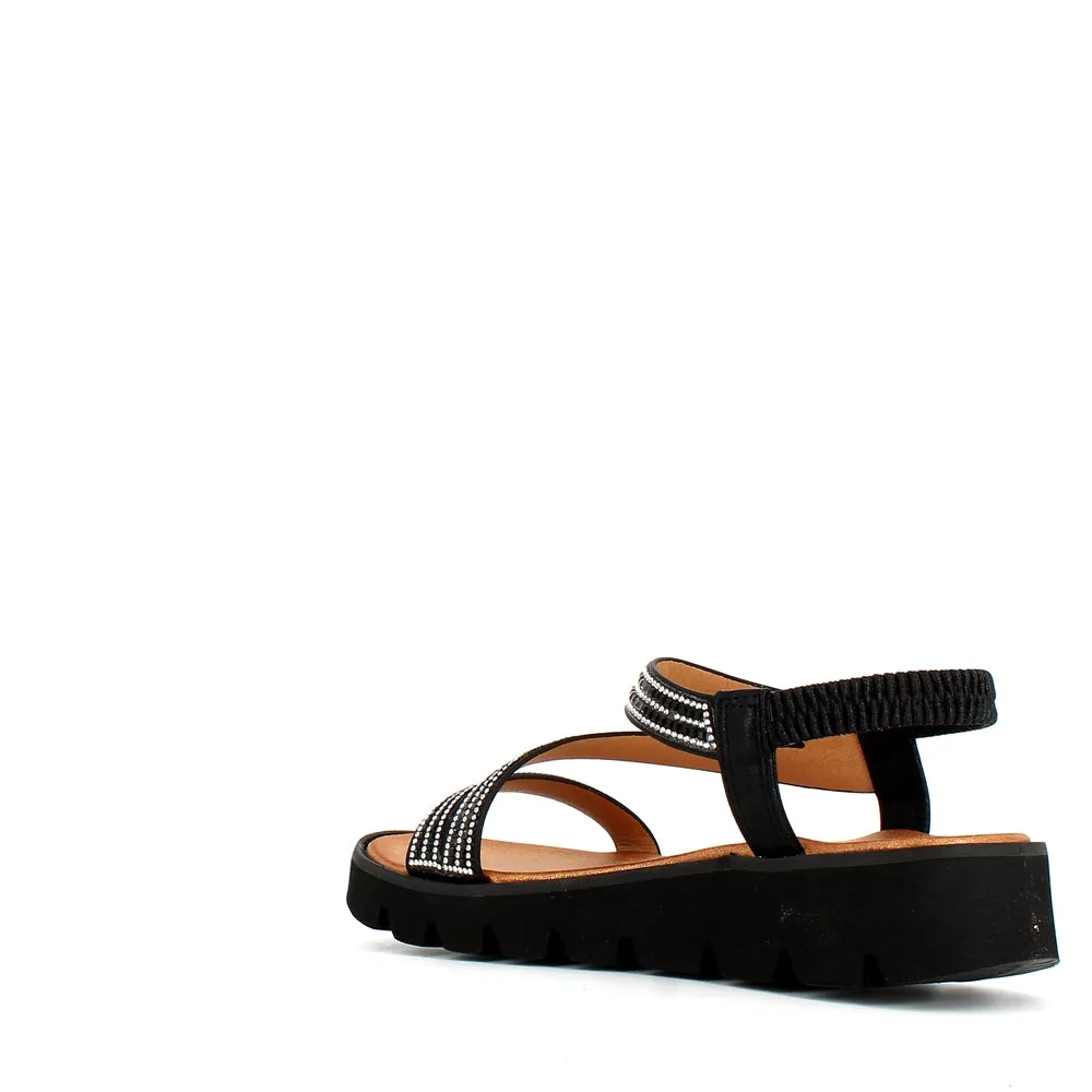 Heavenly Feet Fresco Sandal Black