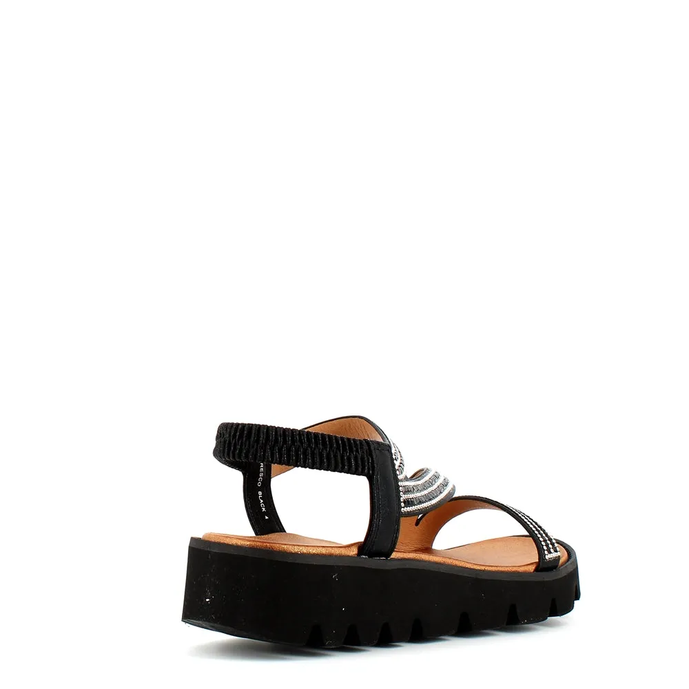 Heavenly Feet Fresco Sandal Black