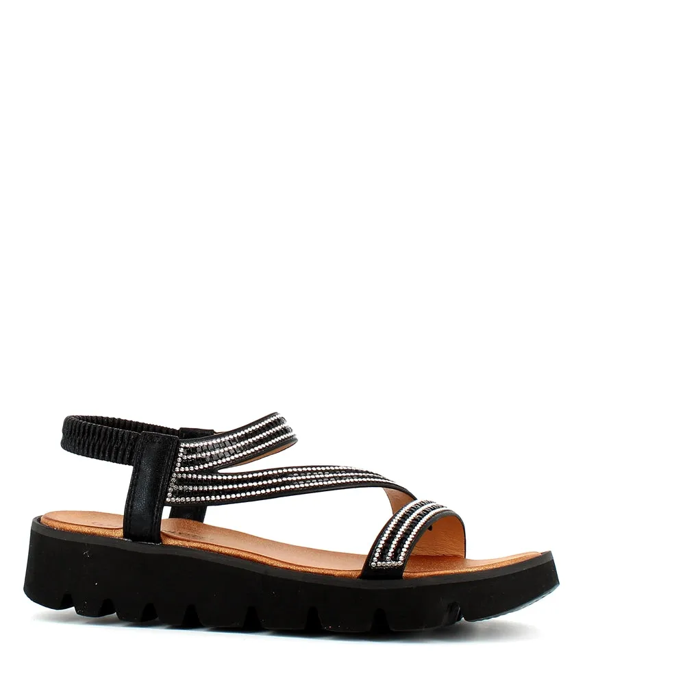 Heavenly Feet Fresco Sandal Black