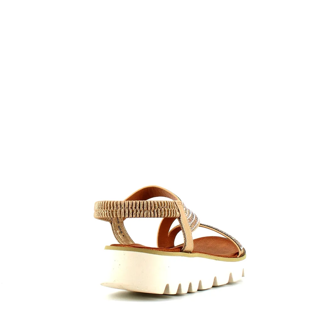 Heavenly Feet Fresco Sandal Gold