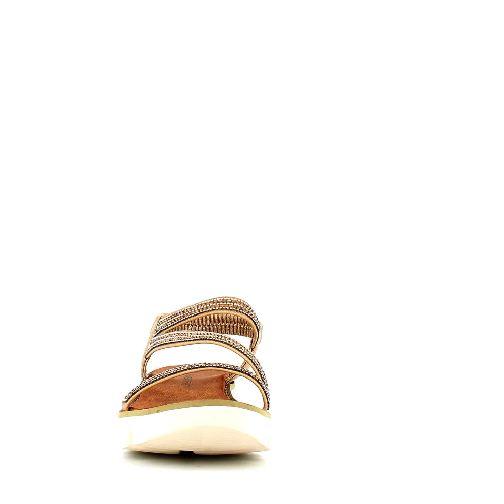 Heavenly Feet Fresco Sandal Gold