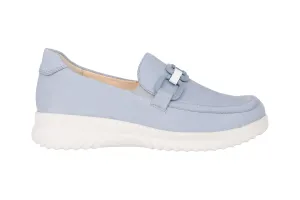 'Heike' women's wide fit (H) moccassin - Blue