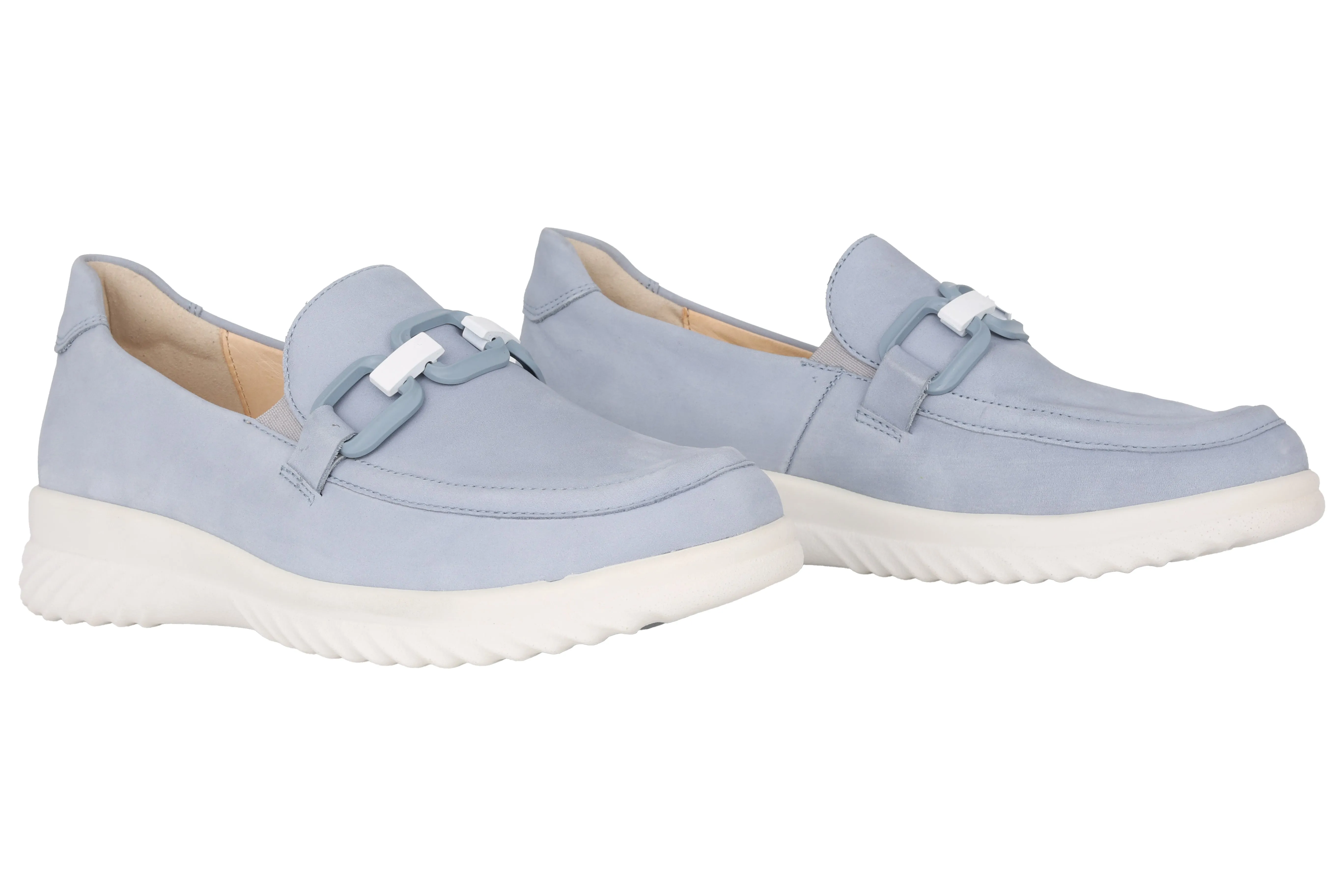 'Heike' women's wide fit (H) moccassin - Blue