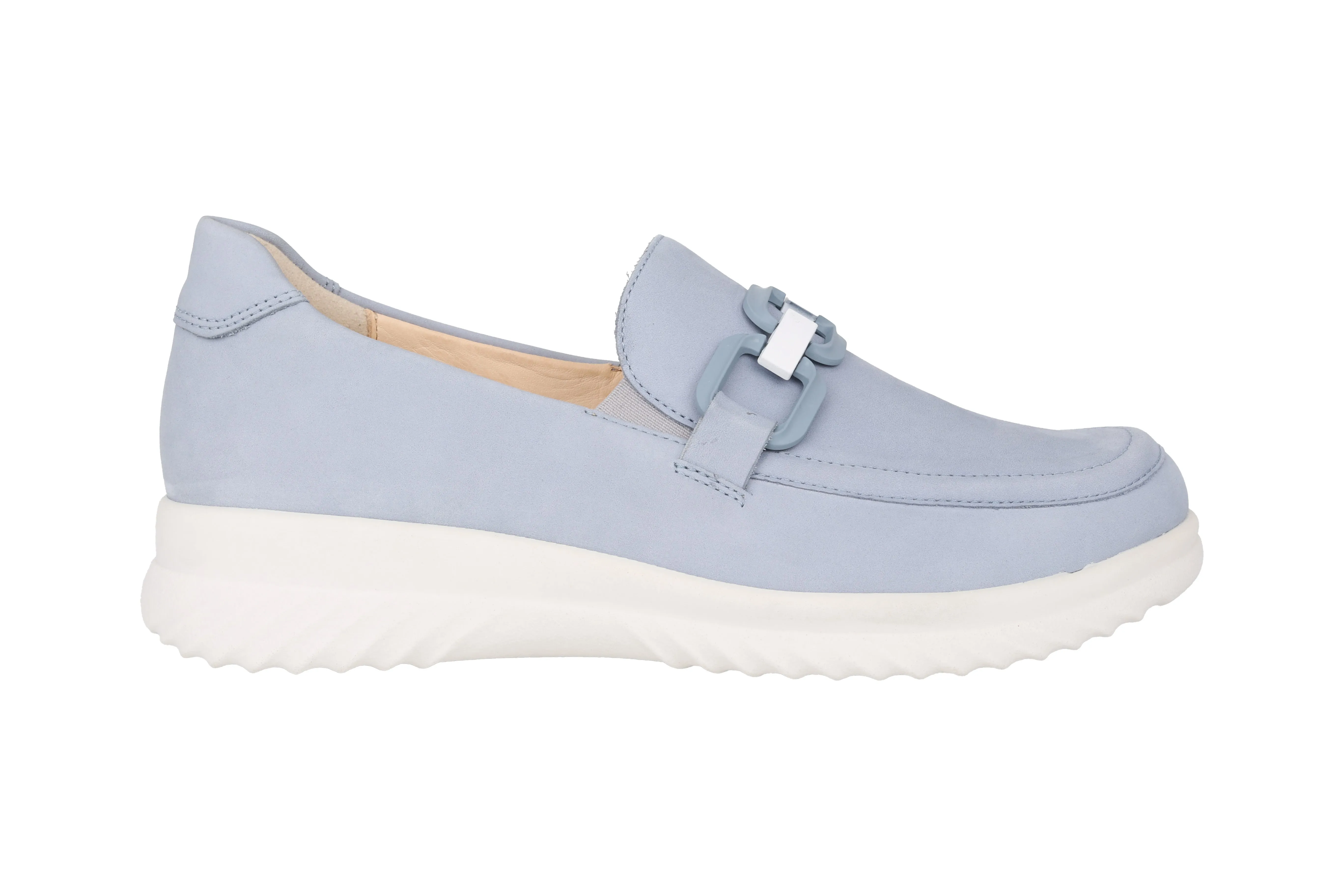 'Heike' women's wide fit (H) moccassin - Blue