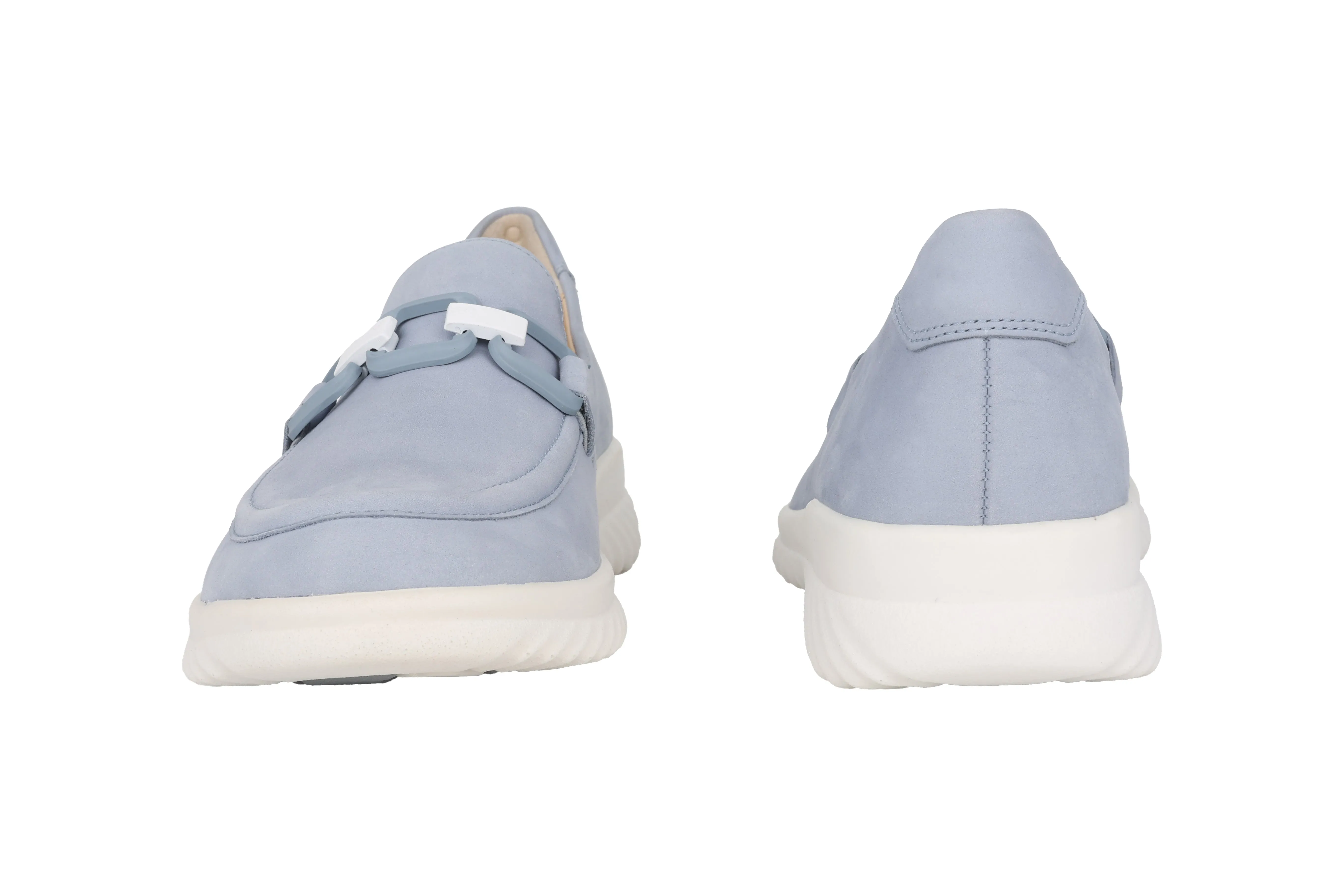 'Heike' women's wide fit (H) moccassin - Blue