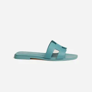 Hermes Oran sandal Bleu Minéral