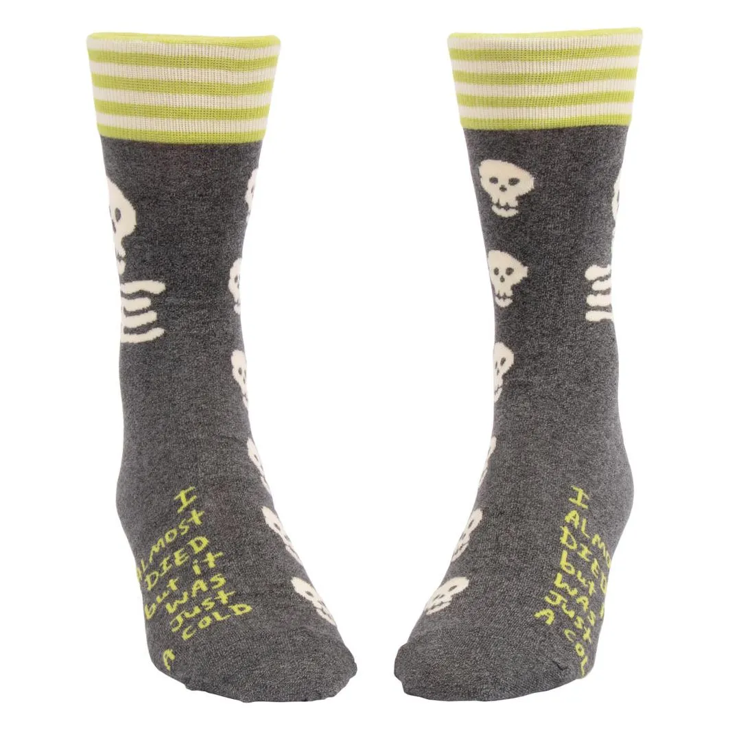 I Almost Died, But It Was Just A Cold Men’s Socks