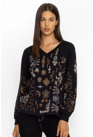 Johnny Was Raglan Bishop Sleeve Tee Jenai
