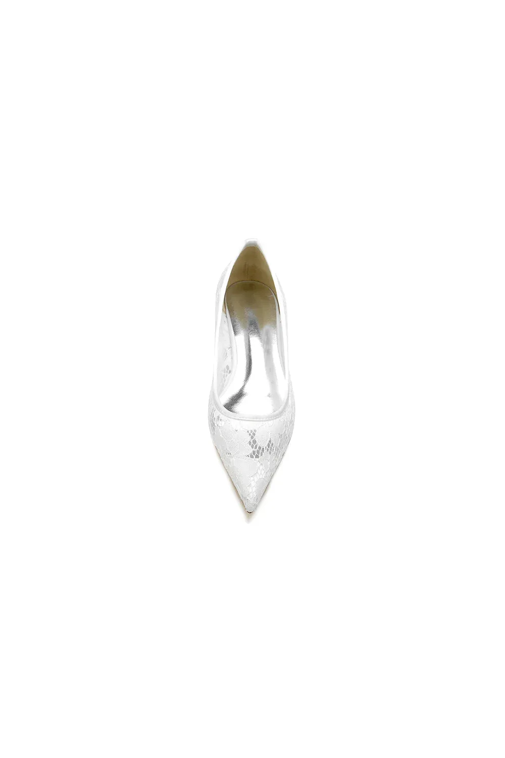 Lace Cocktail Pointed Toe Flats
