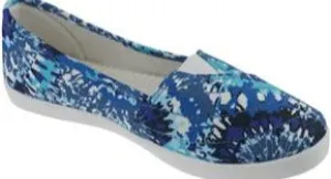 Ladies Printed Fabric Slip-On Sneaker