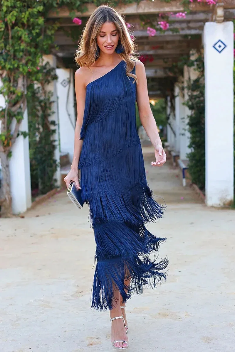 Lauren – Elegant Fringe Dress