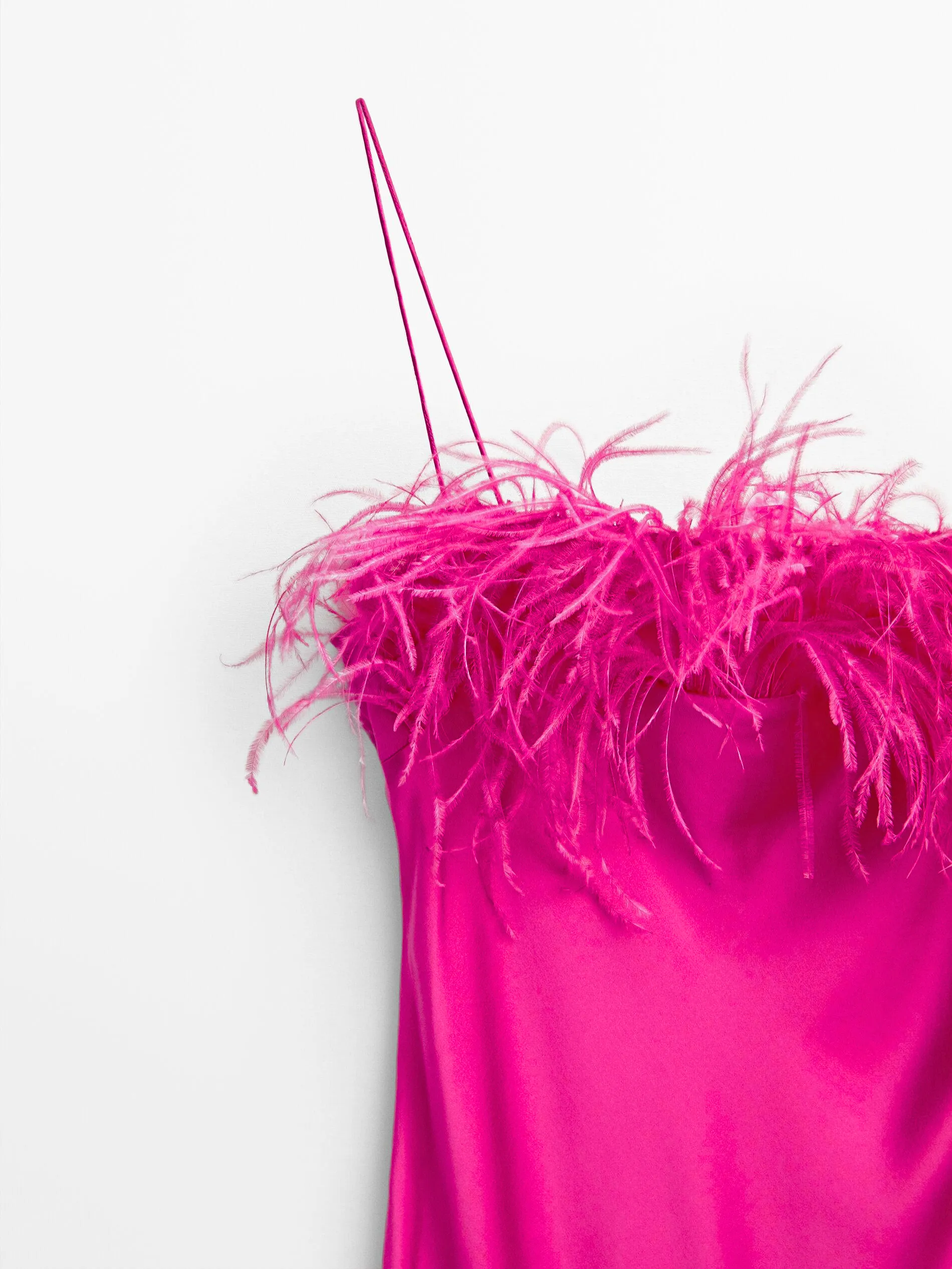 Liamy | Satin Feather Dress